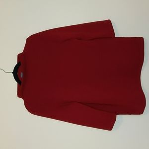 Red Cool Code ribbed blouse, EU40